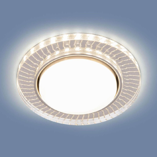 Встраиваемый светильник Elektrostandard 3033 GX53 CL/SL прозрачный/серебро a045484 Встраиваемый светильник Elektrostandard 3033 GX53 CL/SL прозрачный/серебро a045484