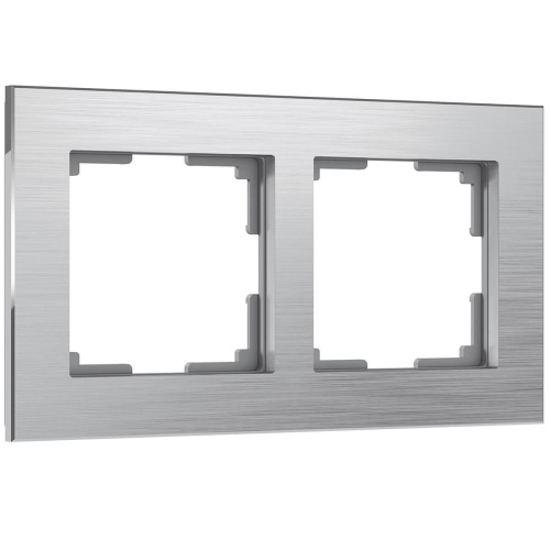 Рамка Werkel Aluminium на 2 поста алюминий WL11-Frame-02 4690389073632 Рамка Werkel Aluminium на 2 поста алюминий WL11-Frame-02 4690389073632