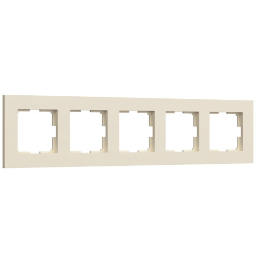 Рамка Werkel Slab на 5 постов айвори матовый W0052962 4690389207938 Рамка Werkel Slab на 5 постов айвори матовый W0052962 4690389207938