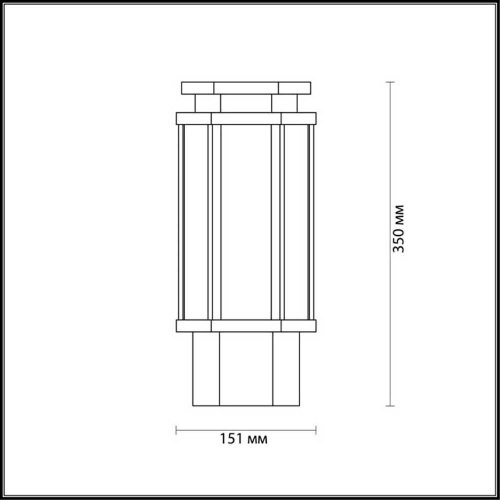 Уличный светильник Odeon Light Nature Gino 4048/1B Уличный светильник Odeon Light Nature Gino 4048/1B