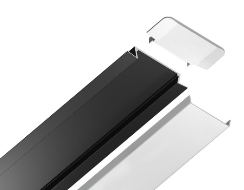 Встраиваемый профиль с рассеивателем Ambrella Illumination GP1100BK Встраиваемый профиль с рассеивателем Ambrella Illumination GP1100BK