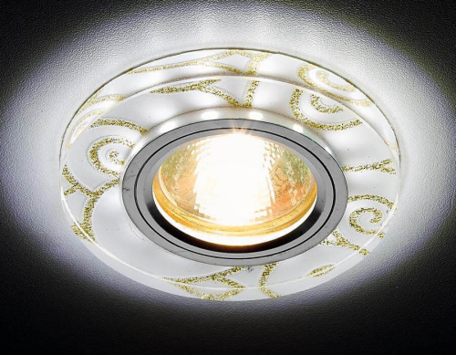 Встраиваемый светодиодный светильник Ambrella light Led S231 WH/G Встраиваемый светодиодный светильник Ambrella light Led S231 WH/G