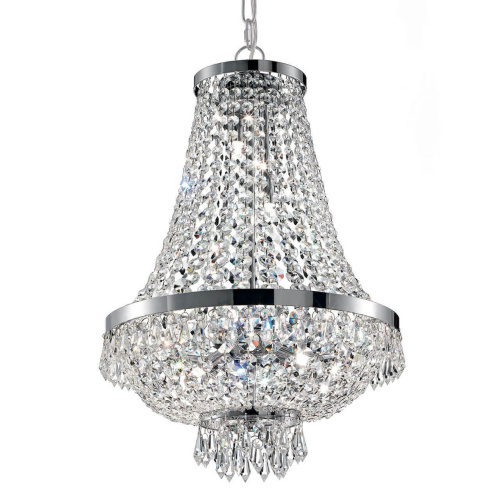 Подвесная люстра Ideal Lux Caesar SP6 Cromo 033532 Подвесная люстра Ideal Lux Caesar SP6 Cromo 033532