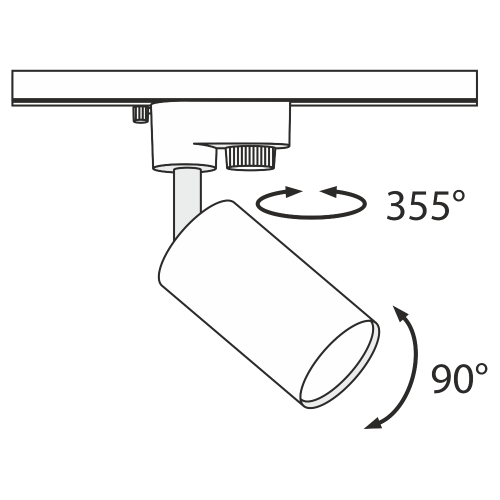 Трековый светильник Technical TR002-1-GU10-W Трековый светильник Technical TR002-1-GU10-W