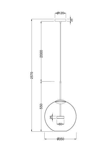 Подвесной светодиодный светильник Maytoni Cometa MOD056PL-L12G3K Подвесной светодиодный светильник Maytoni Cometa MOD056PL-L12G3K