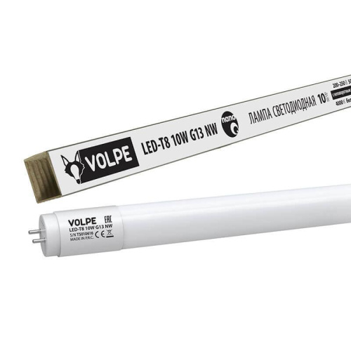 Лампа светодиодная G13 10W 4000K матовая LED-T8-10W/NW/G13/FR/FIX/N UL-00001454 Лампа светодиодная G13 10W 4000K матовая LED-T8-10W/NW/G13/FR/FIX/N UL-00001454