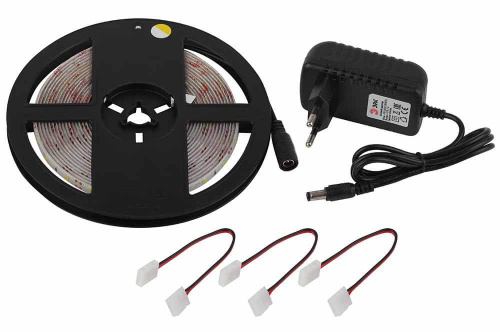 Светодиодная влагозащищенная лента ЭРА 4,8W/m 60LED/m 2835SMD теплый белый 5M 2835kit-4,8-60-12-IP65-2700-5m Б0043064 Светодиодная влагозащищенная лента ЭРА 4,8W/m 60LED/m 2835SMD теплый белый 5M 2835kit-4,8-60-12-IP65-2700-5m Б0043064
