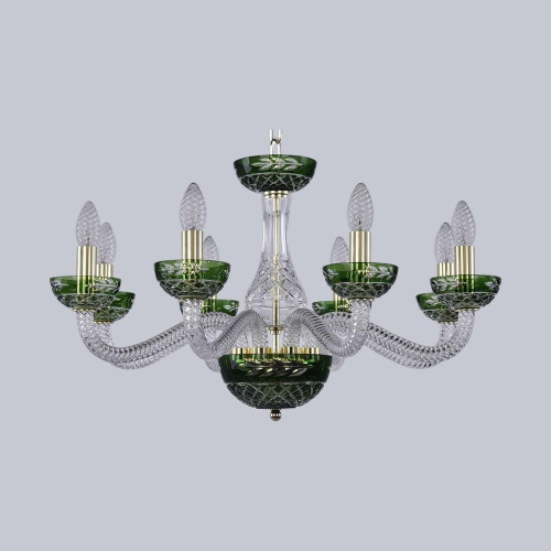 Подвесная люстра Bohemia Ivele 1309/8/240 G Cl/Clear-Green/H-1J