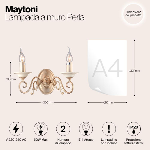 Бра Maytoni Perla ARM337-02-R Бра Maytoni Perla ARM337-02-R