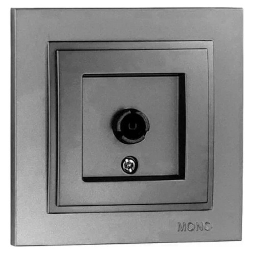 Розетка TV с экраном Mono Electric Despina антрацит 102-242405-138 Розетка TV с экраном Mono Electric Despina антрацит 102-242405-138