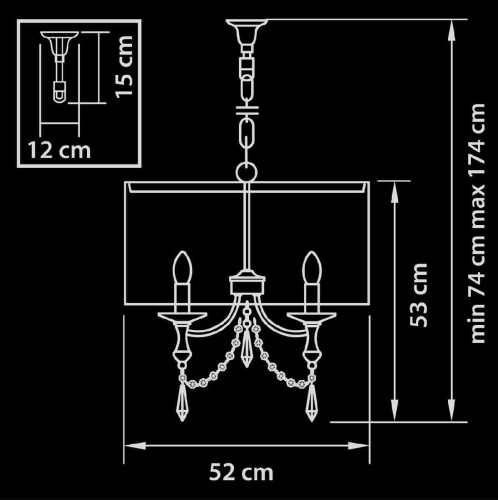 Подвесная люстра Lightstar Paralume 725033 Подвесная люстра Lightstar Paralume 725033