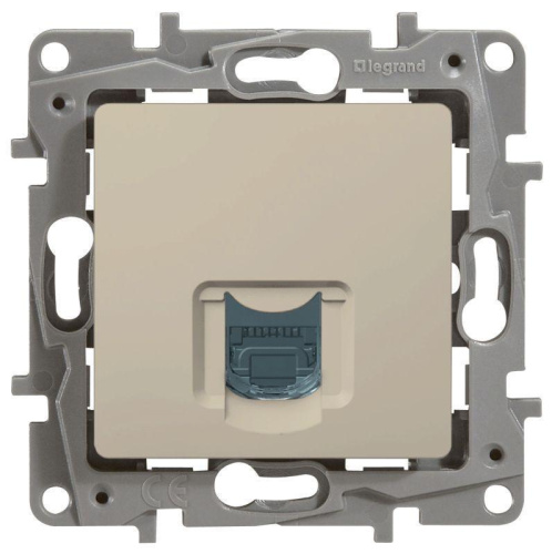 Розетка компьютерная RJ45 Legrand Etika 5 кат UTP слоновая кость 672341 Розетка компьютерная RJ45 Legrand Etika 5 кат UTP слоновая кость 672341