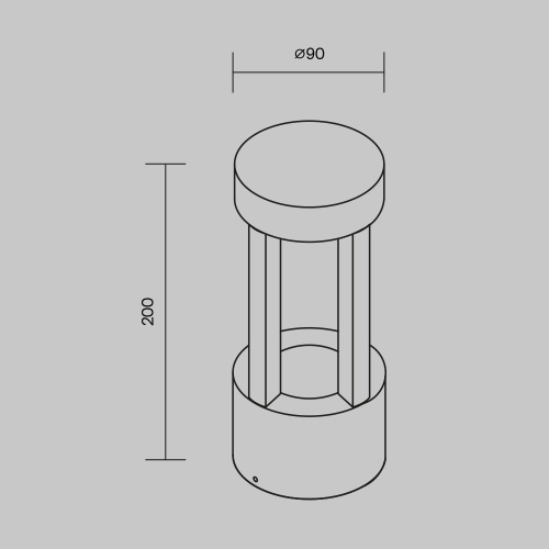 Настенный светильник (бра) Outdoor O458WL-L9GF3K Настенный светильник (бра) Outdoor O458WL-L9GF3K