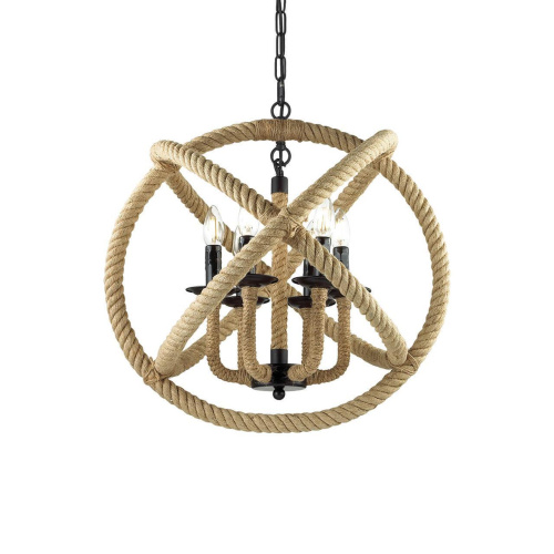 Подвесная люстра Ideal Lux Corda SP6 130910 Подвесная люстра Ideal Lux Corda SP6 130910