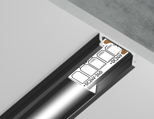 Профиль с рассеивателем Ambrella Illumination GP1700BK Профиль с рассеивателем Ambrella Illumination GP1700BK