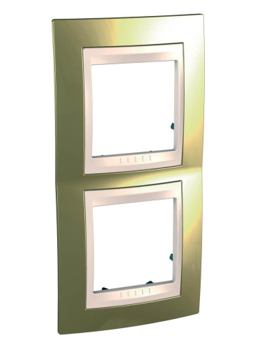 Рамка 2-постовая вертикальная Schneider Electric Unica Хамелеон MGU66.004V.504 Рамка 2-постовая вертикальная Schneider Electric Unica Хамелеон MGU66.004V.504