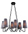 Подвесная люстра Lumien Hall Либера 4007/6P-BK-GR-BL
