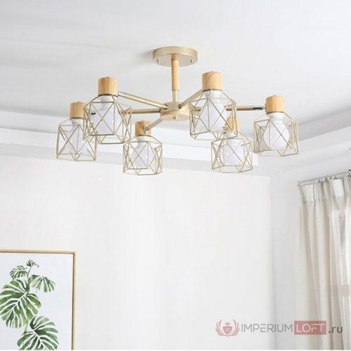Потолочная Люстра Corf B3 Green 3 Lamps By Imperiumloft