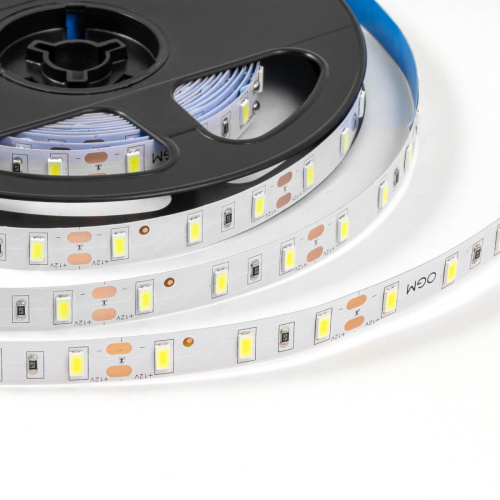 Светодиодная лента OGM 9,6W/m 60LED/m 5630SMD холодный белый 5M LSE-290 Светодиодная лента OGM 9,6W/m 60LED/m 5630SMD холодный белый 5M LSE-290