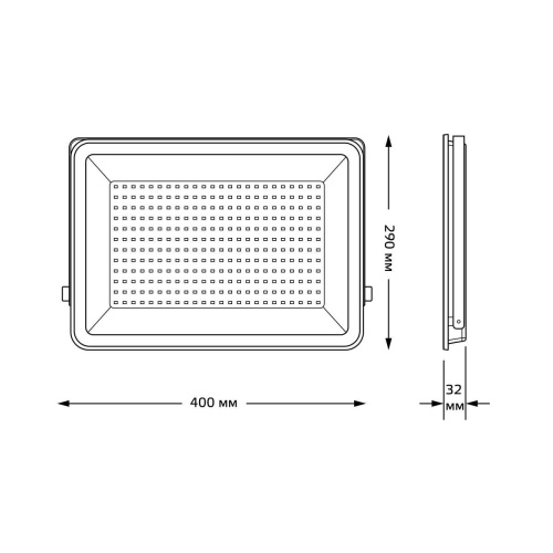 Прожектор светодиодный Gauss Qplus 200W 6500К 690511200 Прожектор светодиодный Gauss Qplus 200W 6500К 690511200