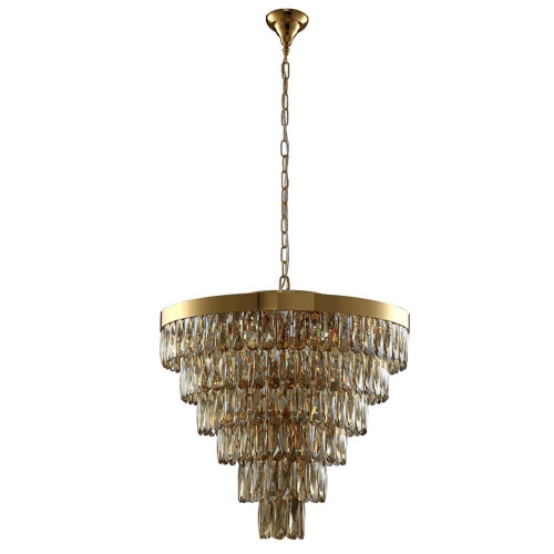 Подвесная люстра Crystal Lux Abigail SP-PL15 D620 GOLD/AMBER Подвесная люстра Crystal Lux Abigail SP-PL15 D620 GOLD/AMBER