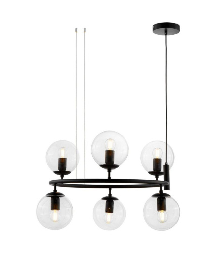 Подвесная люстра Lumina Deco Ceredo LDP 6034-6 RND BK Подвесная люстра Lumina Deco Ceredo LDP 6034-6 RND BK