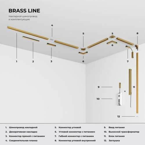 Коннектор гибкий Elektrostandard Brass Line 85007/00 a069643 Коннектор гибкий Elektrostandard Brass Line 85007/00 a069643
