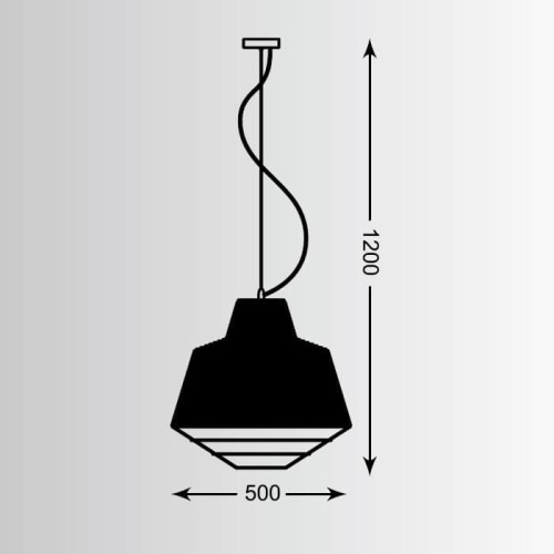 Подвесной светильник Zumaline Wire MD1712-1L-BLACK Подвесной светильник Zumaline Wire MD1712-1L-BLACK