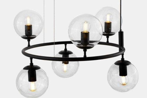 Подвесная люстра Lumina Deco Ceredo LDP 6034-6 RND BK Подвесная люстра Lumina Deco Ceredo LDP 6034-6 RND BK