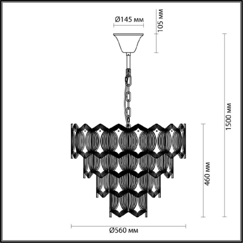 Подвесная люстра Odeon Light Modern Somala 4918/10