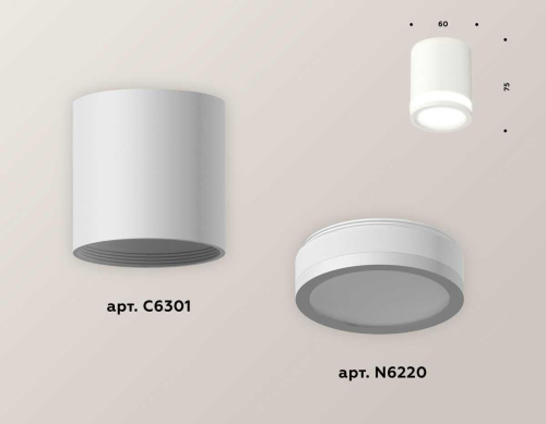 Комплект потолочного светильника Ambrella light Techno Spot XC (C6301, N6220) XS6301060 Комплект потолочного светильника Ambrella light Techno Spot XC (C6301, N6220) XS6301060