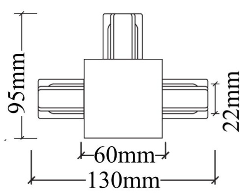 Коннектор Т-образный Crystal Lux CLT 0.2211 02 BL Коннектор Т-образный Crystal Lux CLT 0.2211 02 BL