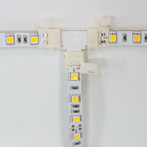 Коннектор T-образный для светодиодной ленты 5050SMD RGB 12V Feron (10 шт) LD189 23136 Коннектор T-образный для светодиодной ленты 5050SMD RGB 12V Feron (10 шт) LD189 23136