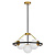 Подвесная люстра Lumina Deco Donzano LDP 8034-5 BK+WT