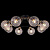 Потолочная люстра Illumico IL0296-8CSQ-79 BK AB