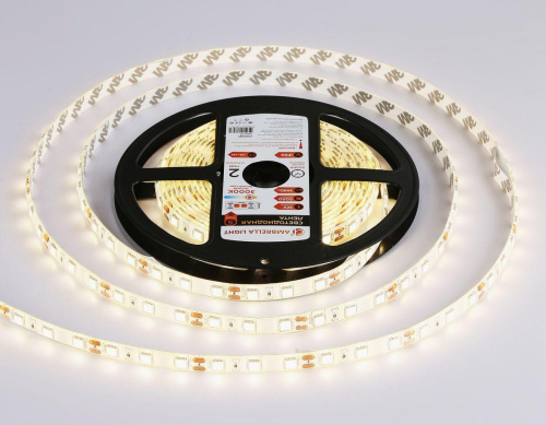 Светодиодная влагозащищенная лента Ambrella Light 14,4W/m 60LED/m 5050SMD теплый белый 5M GS2101 Светодиодная влагозащищенная лента Ambrella Light 14,4W/m 60LED/m 5050SMD теплый белый 5M GS2101