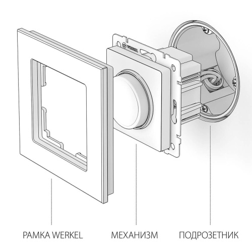 Диммер Werkel шампань WL11-DM600 4690389124501 Диммер Werkel шампань WL11-DM600 4690389124501