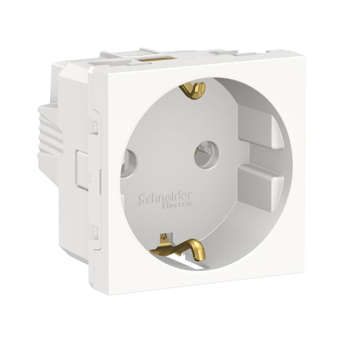 Розетка Schneider Electric Unica New Modular с/з без шторок 16A 250V NU303618 Розетка Schneider Electric Unica New Modular с/з без шторок 16A 250V NU303618