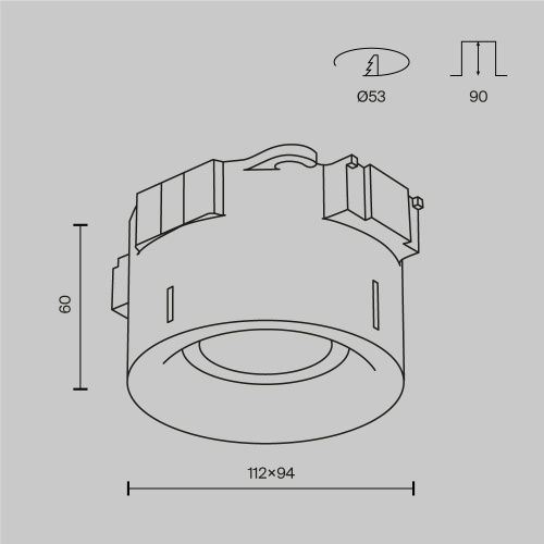Встраиваемый светильник Technical DL111-GU10-W Встраиваемый светильник Technical DL111-GU10-W