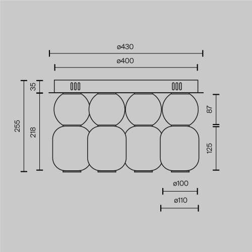 Потолочный светильник Maytoni MOD273CL-L60G3K Потолочный светильник Maytoni MOD273CL-L60G3K
