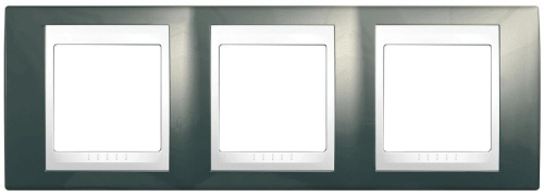 Рамка 3-постовая Schneider Electric Unica Хамелеон MGU6.006.824 Рамка 3-постовая Schneider Electric Unica Хамелеон MGU6.006.824