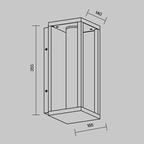 Настенный светильник (бра) Outdoor O480WL-L12B3K Настенный светильник (бра) Outdoor O480WL-L12B3K