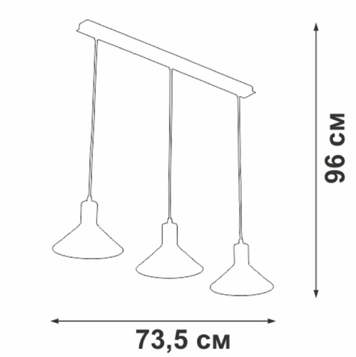 Подвесная люстра Vitaluce V3788-1/3S Подвесная люстра Vitaluce V3788-1/3S