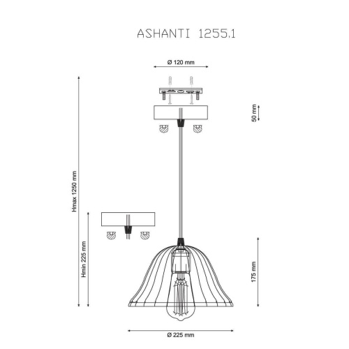 Подвесной светильник Lucia Tucci Ashanti 1255.1 Подвесной светильник Lucia Tucci Ashanti 1255.1