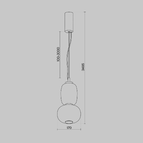 Подвесной светильник Maytoni MOD267PL-L18CH3K Подвесной светильник Maytoni MOD267PL-L18CH3K