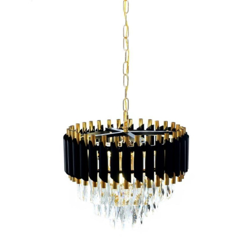 Подвесная люстра Lumina Deco Funneli LDP 6003-400 BK+F.GD Подвесная люстра Lumina Deco Funneli LDP 6003-400 BK+F.GD