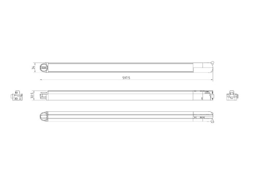 Трековый светодиодный светильник Maytoni Technical Basis TR000-1-15W3K-B