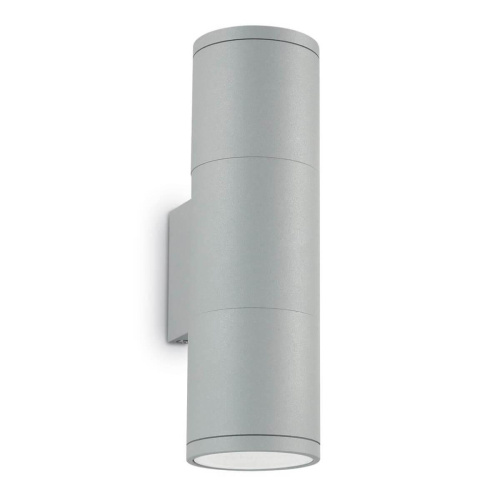 Уличный настенный светильник Ideal Lux Gun AP2 Small Grigio 163628 Уличный настенный светильник Ideal Lux Gun AP2 Small Grigio 163628