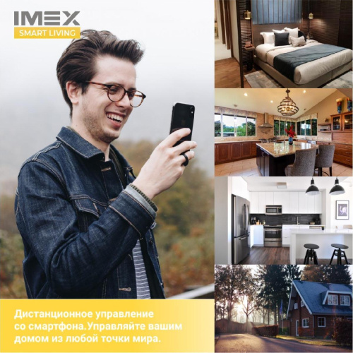 Розетка Wi-Fi 2К+З 2хUSB IMEX 16A белая SML-221 WH Розетка Wi-Fi 2К+З 2хUSB IMEX 16A белая SML-221 WH