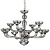 Подвесная люстра Ideal Lux Casanova SP12 Fume 095622